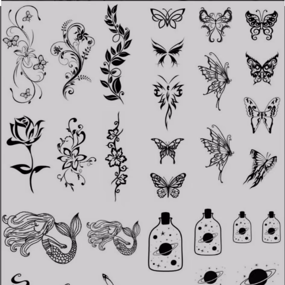 طرح های تاتو موقت دخترانه با بهترین کیفیت 