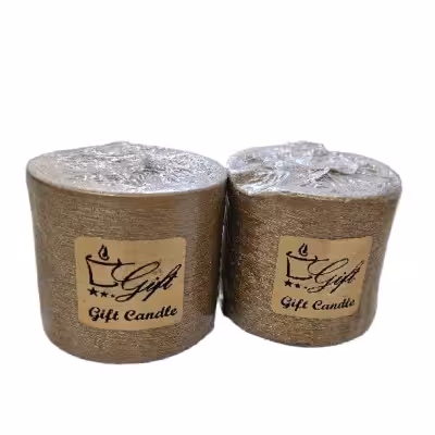 شمع طلایی استوانه ای یکعددی