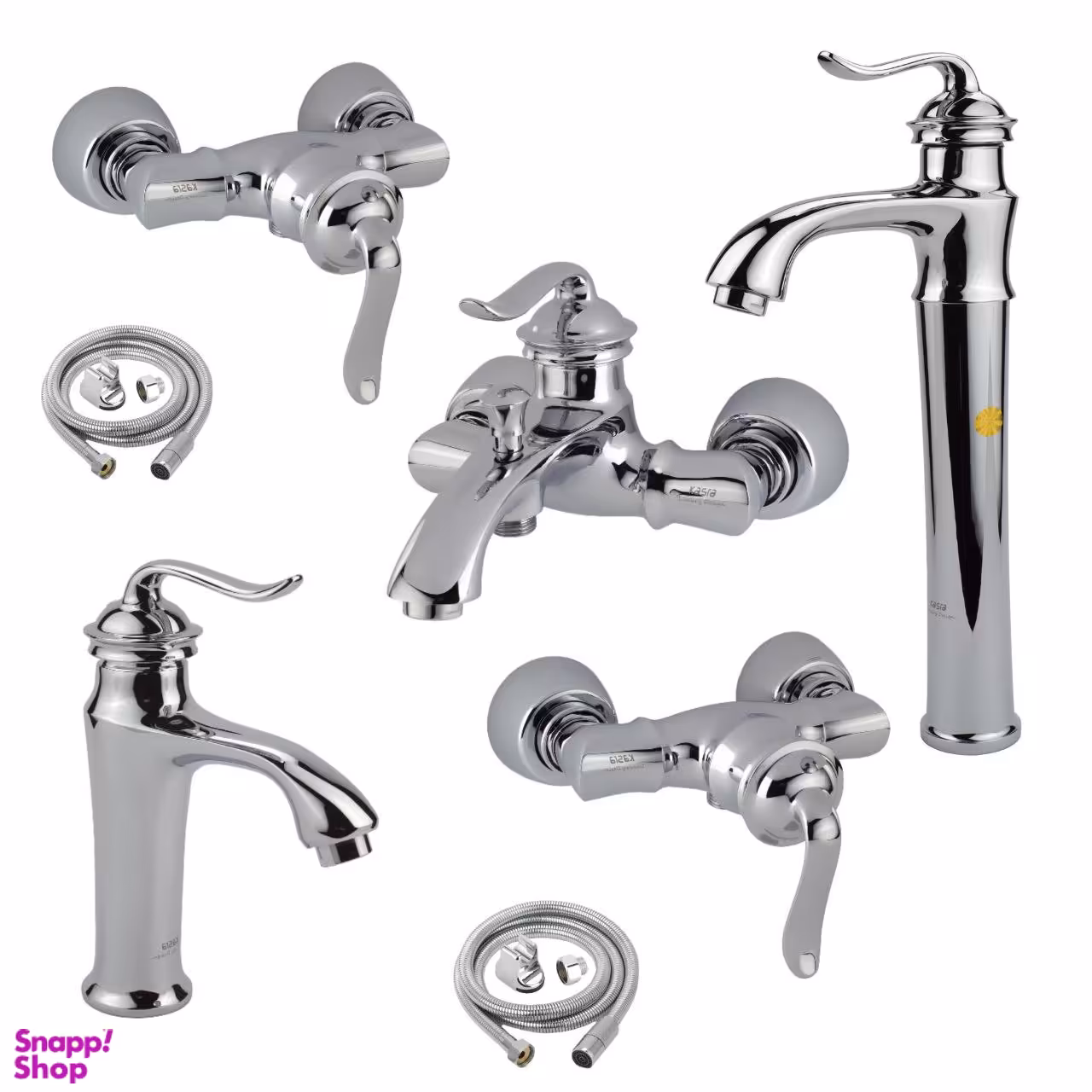 ست شیرآلات کسری مدل دانوب مجموعه 7 عددی