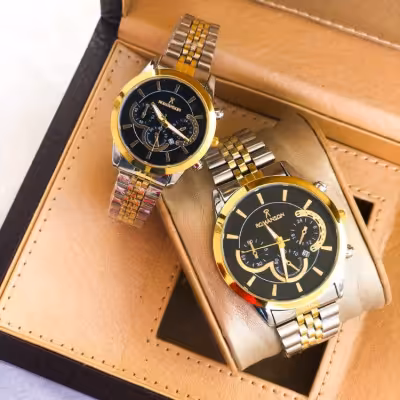 ست ساعت مچی مردانه و زنانه دورنگ مارک رومانسون