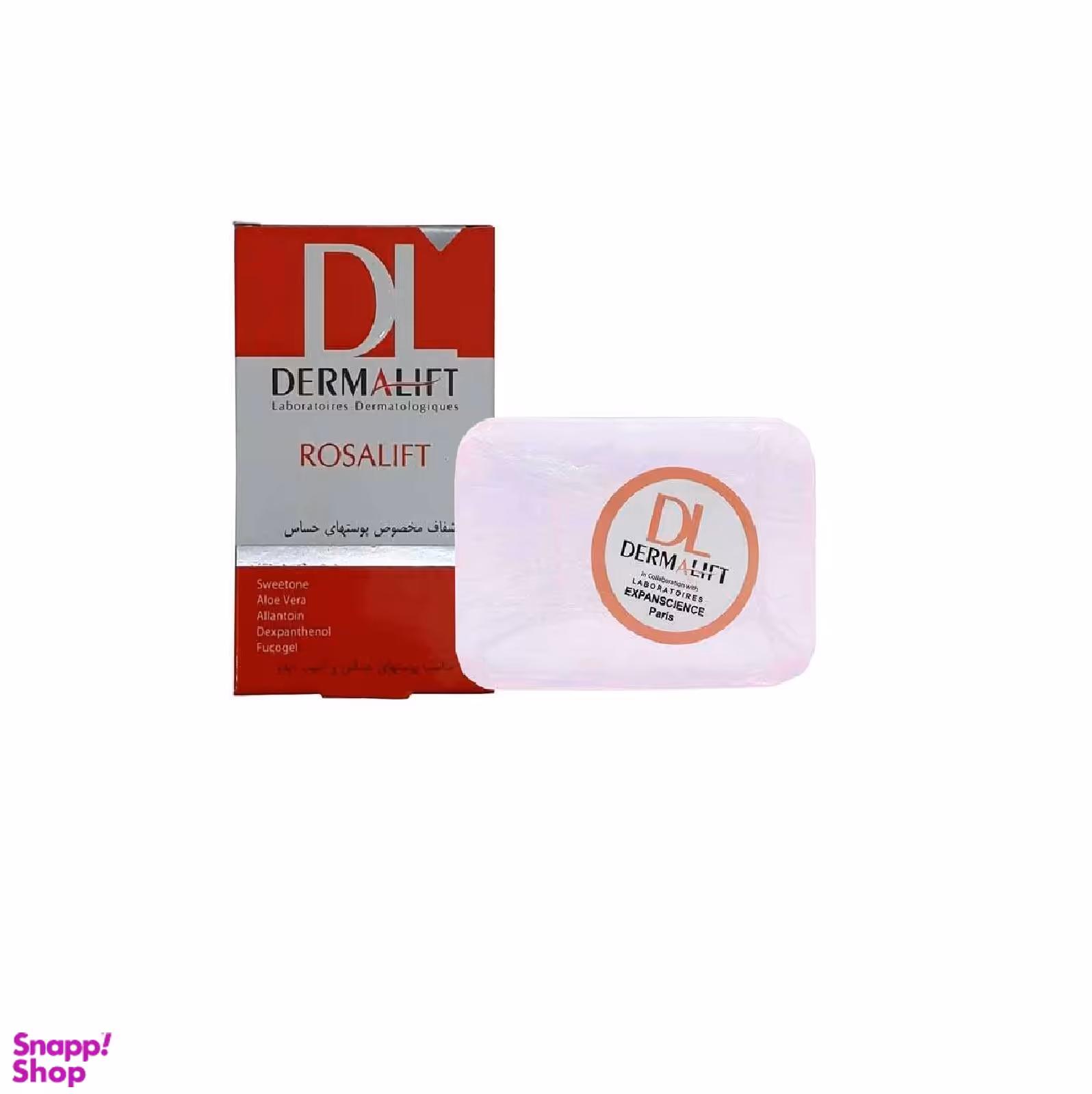 پن شوینده پوست صورت درمالیفت (Dermalift) مدل رزالیفت وزن 100 گرم