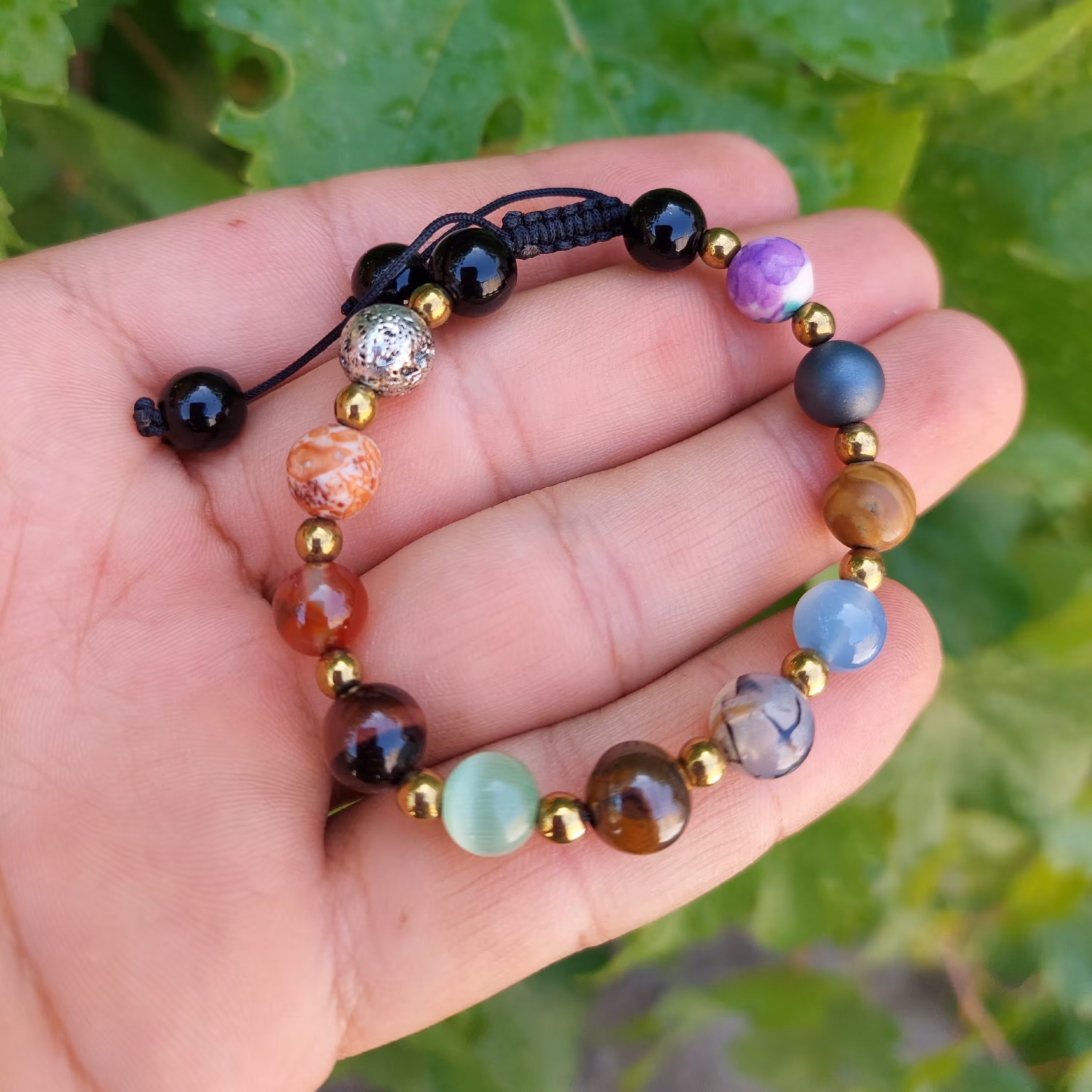 دستبندبا سنگ های مختلف