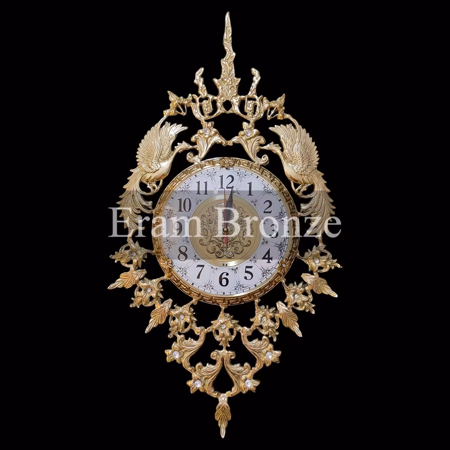 ساعت برنجی مدل سیمرغ