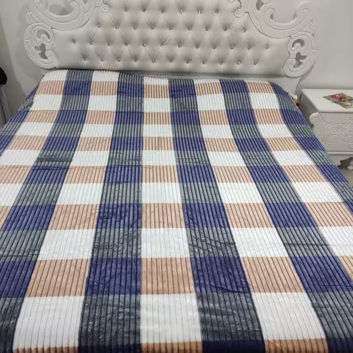 پتو مسافرتی پلیسه دو نفره وارداتی کیفیت عالی سایز 220در240 تراکم بالا