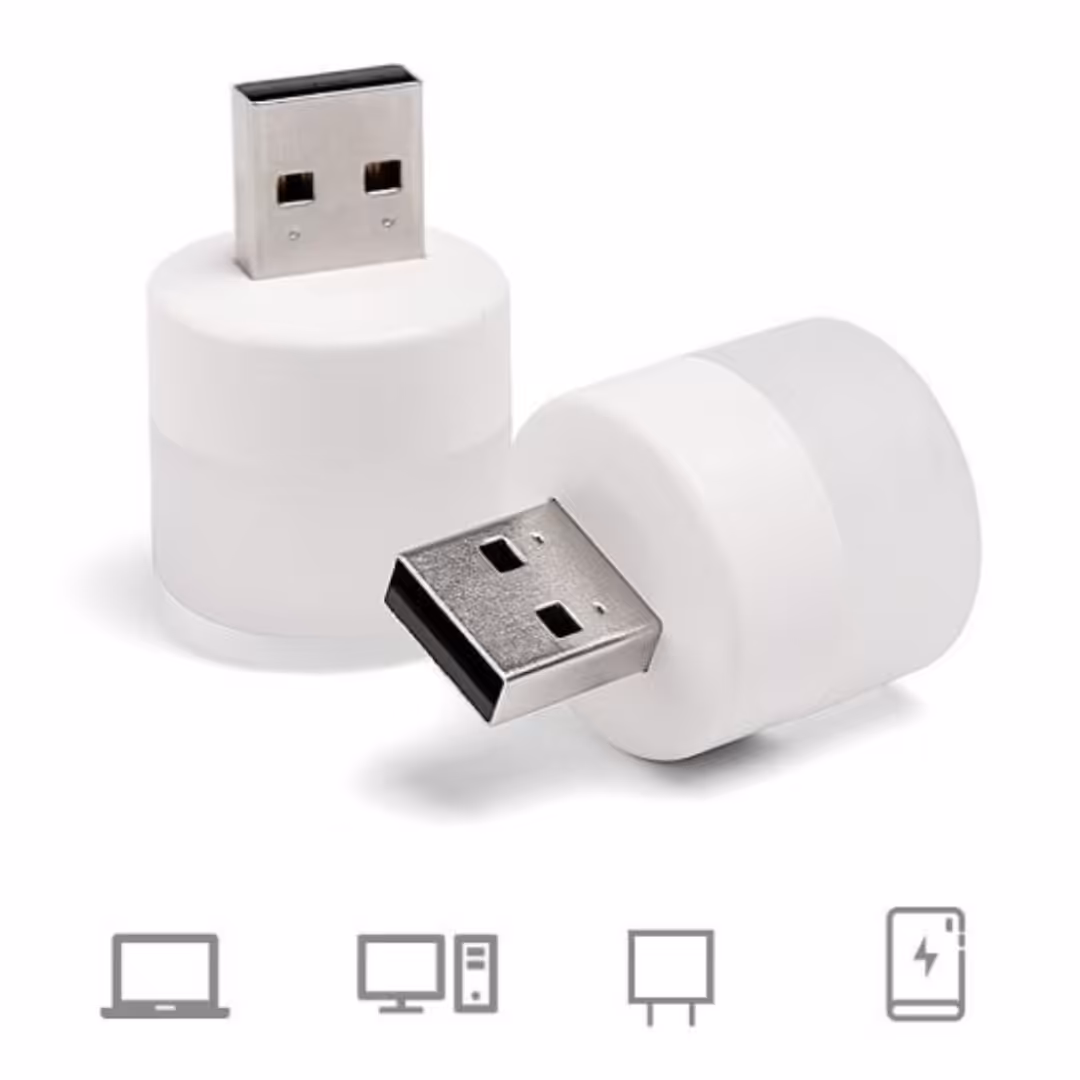 لامپ  چراغ USB (وارداتی) کوچک بند انگشتی (لامپ ال ای دی یو اس بی) چراغ مطالعه و خواب چراغ خواب 