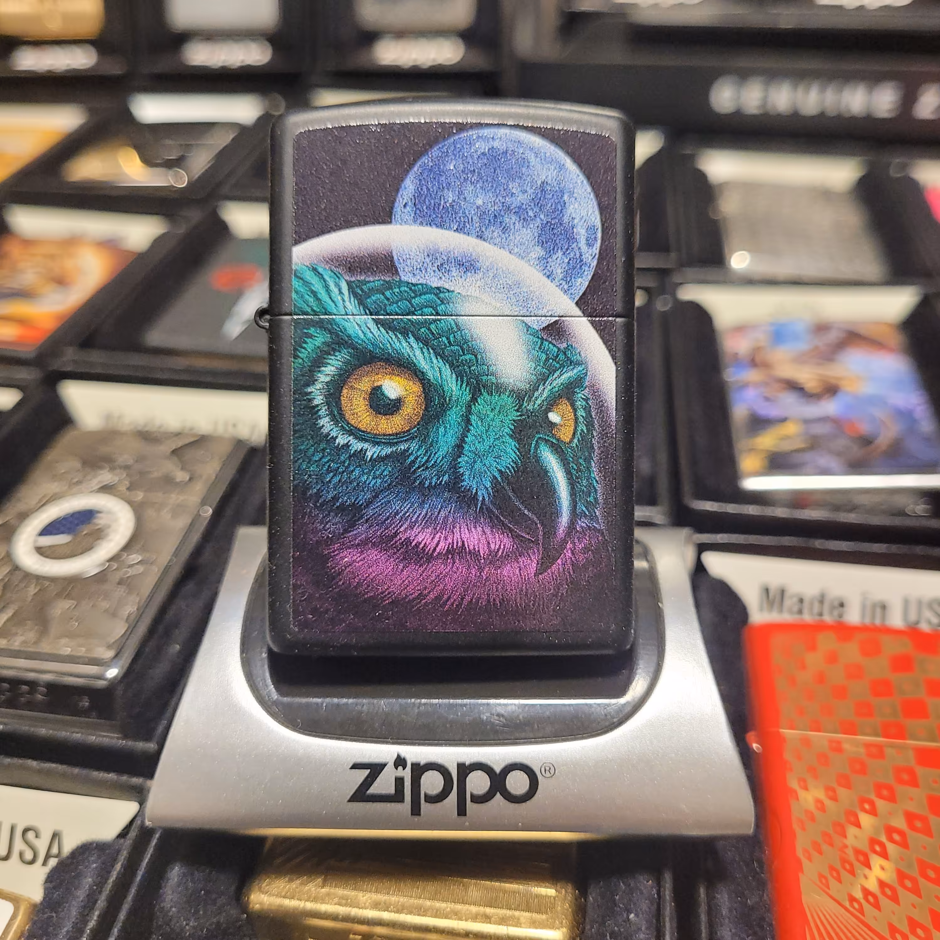 فندک زیپو 29616 SPACE OWL DESIGN