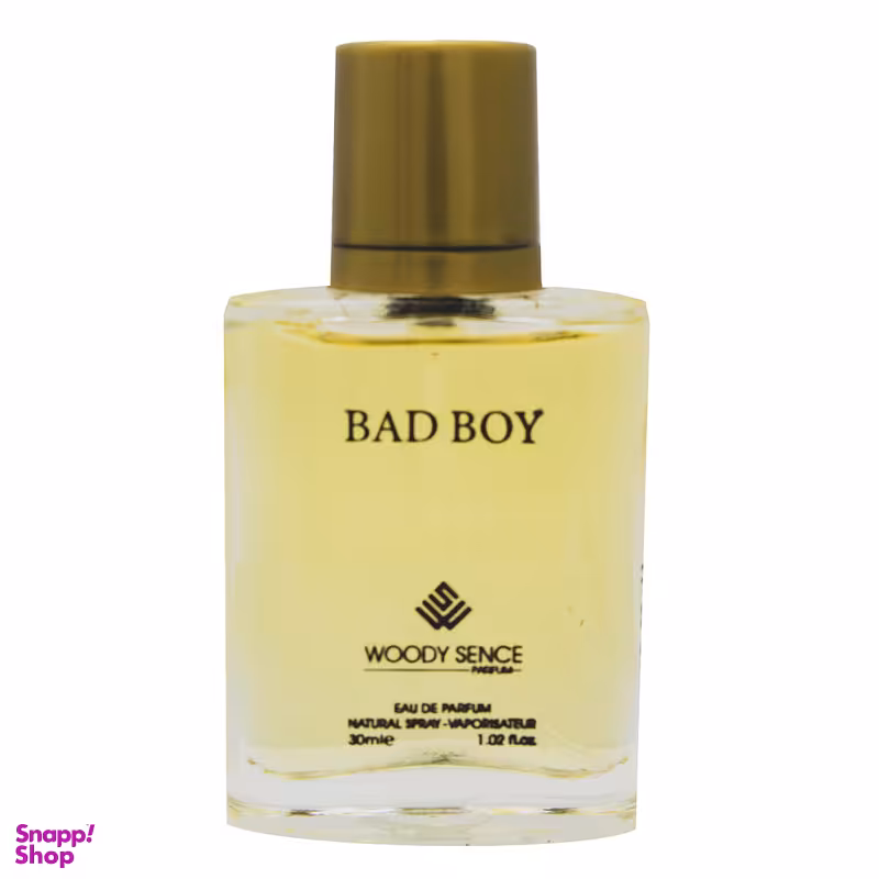 عطر جیبی مردانه وودی سنس مدل BAD BOY حجم 30 میلی‌لیتر