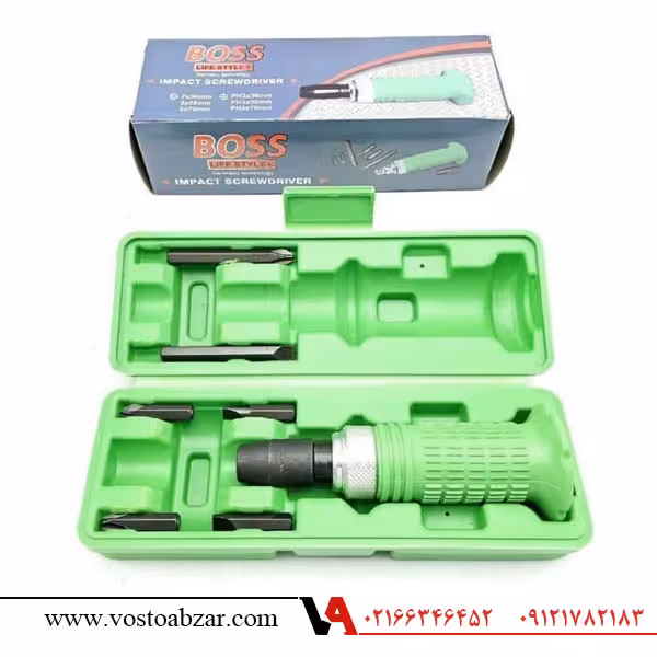 پیچ گوشتی ضربه خور (تقه خور) باس مدل 4008