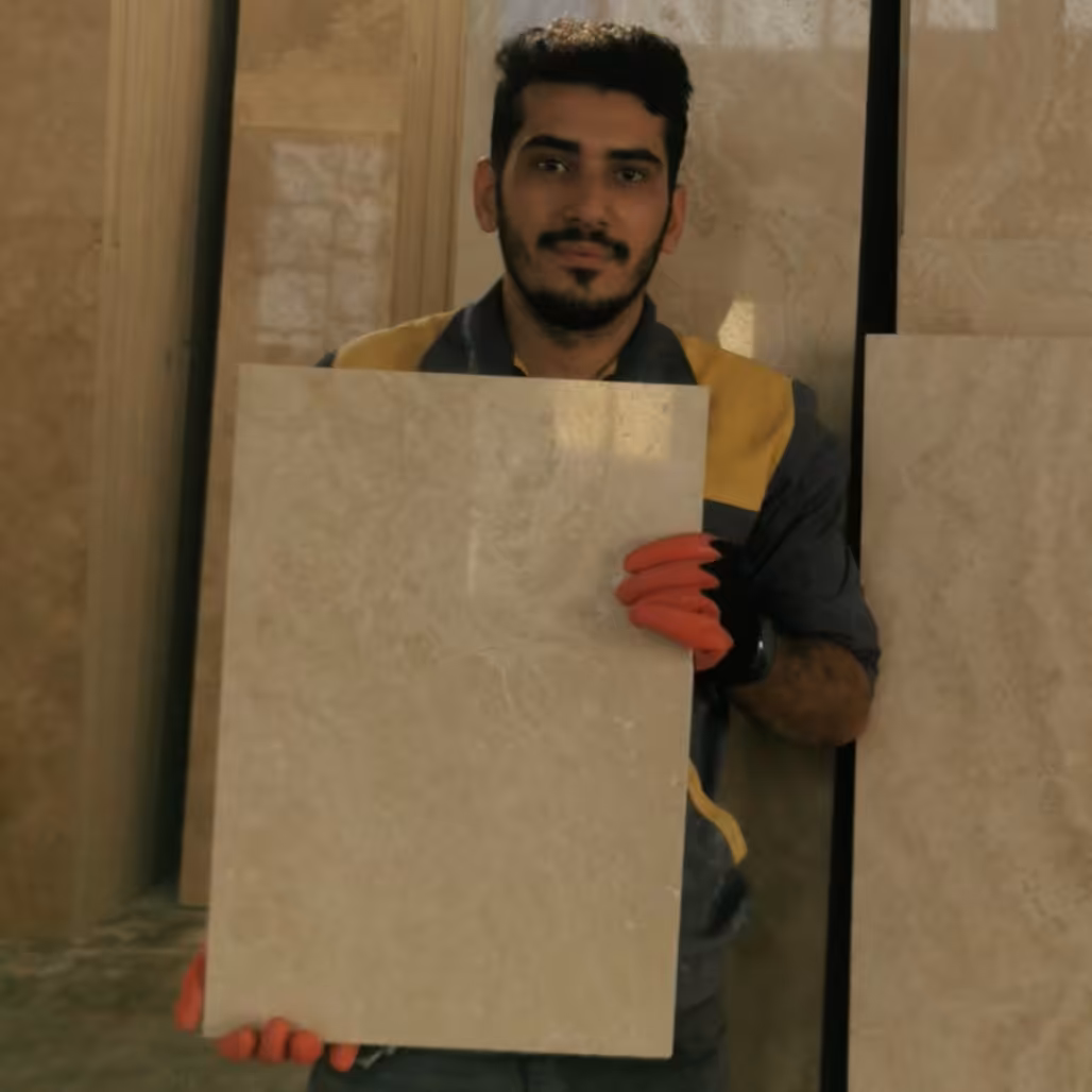 سنگ تراورتن آبگرم محلات موج دار ممتاز. تولیدی سنگ ساختمانی تراورتن. سنگ اصفهان کارخانه تراورتن . سنگبری . کارخانه سنگ14