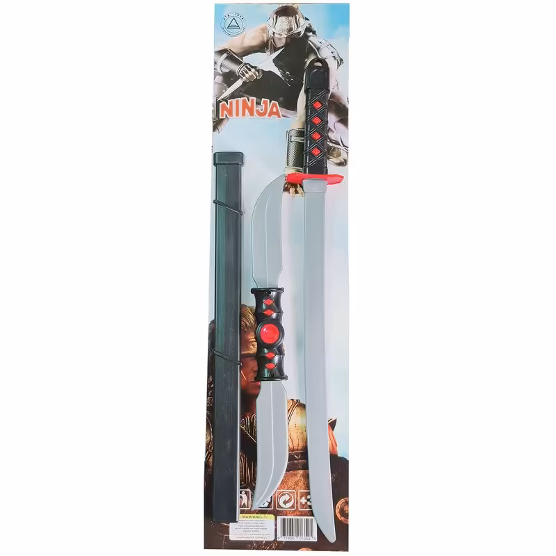 ست بازی شمشیر مدل خنجر و شمشیر نینجا مجموعه 3 عددی