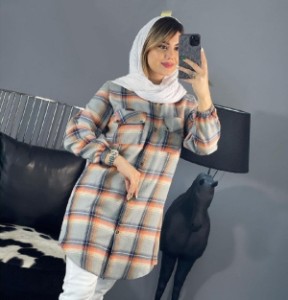 مانتو شومیزیی چارخونه