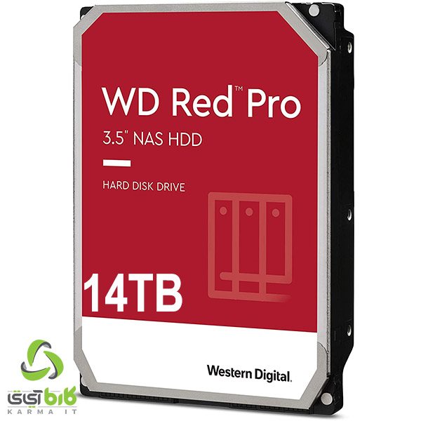 هارد اینترنال وسترن دیجیتال مدل Red Pro 14TB - فروشگاه کارما آیتی