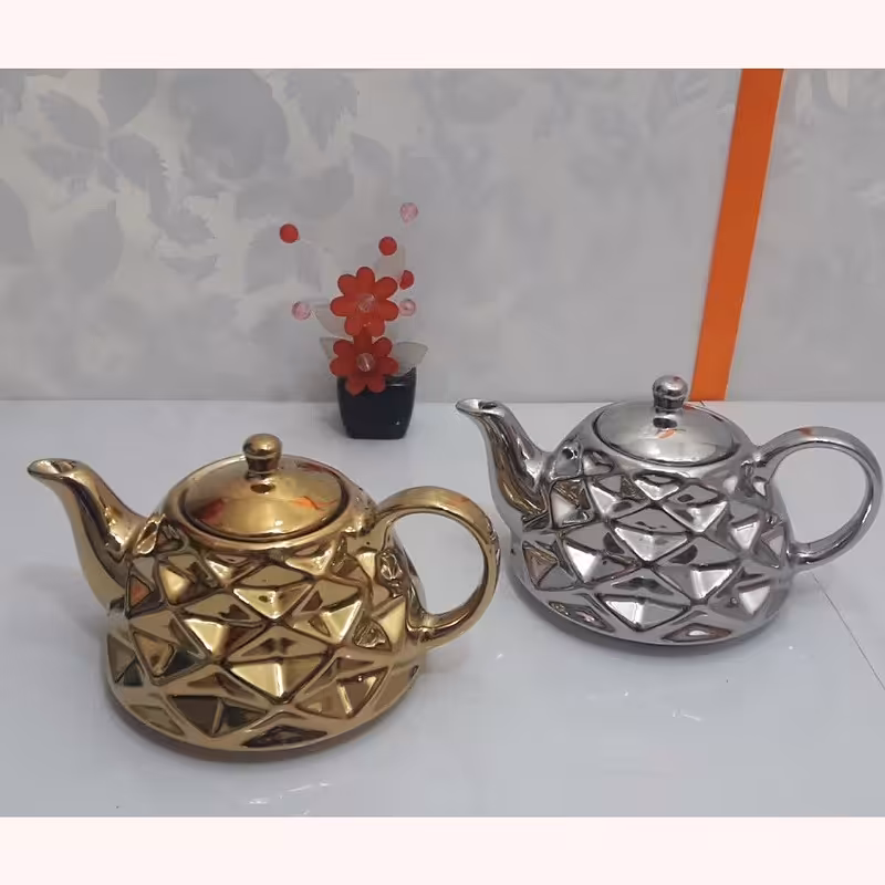 قوری تک چینی طلایی