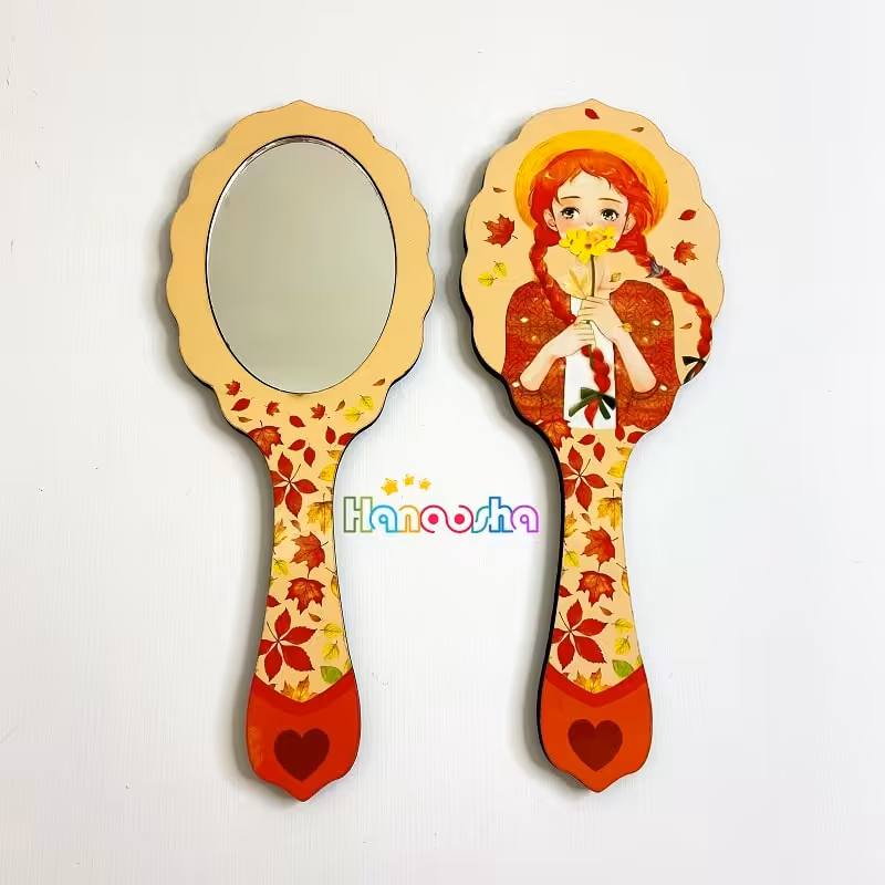 آینه دستی چوبی