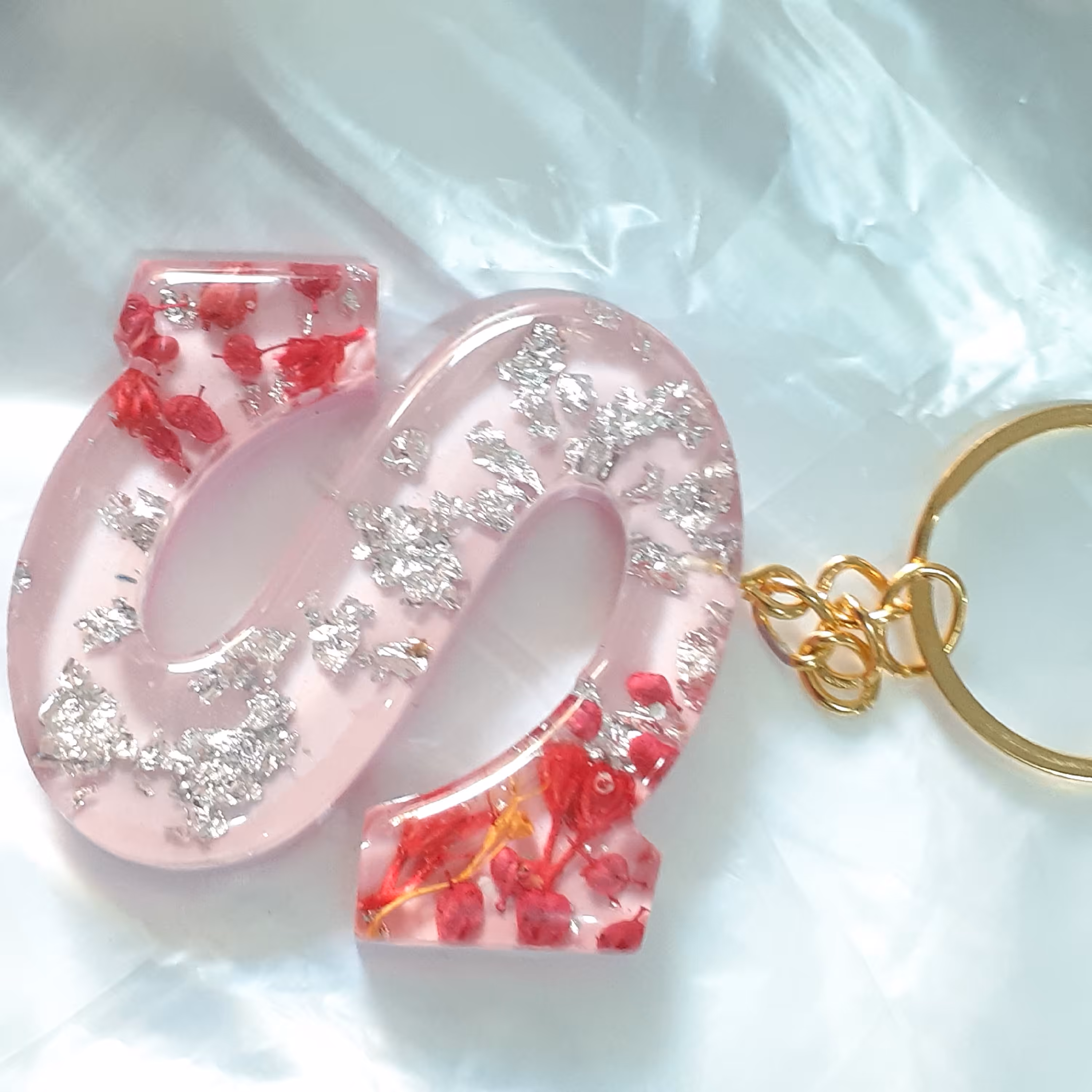 دسته کلید رزینی طرح S بسیار زیبا