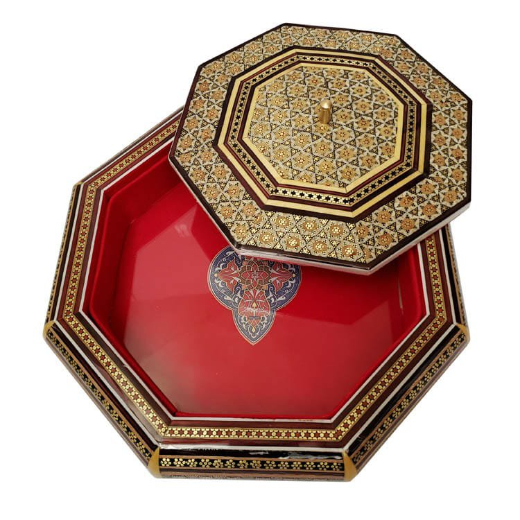 شکلات خوری شش ضلعی منتظم خاتم  ساز 