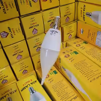 لامپ شمعی مهتابی   ال ای دی لوستر  اشکی عطا 5وات مهتابی  