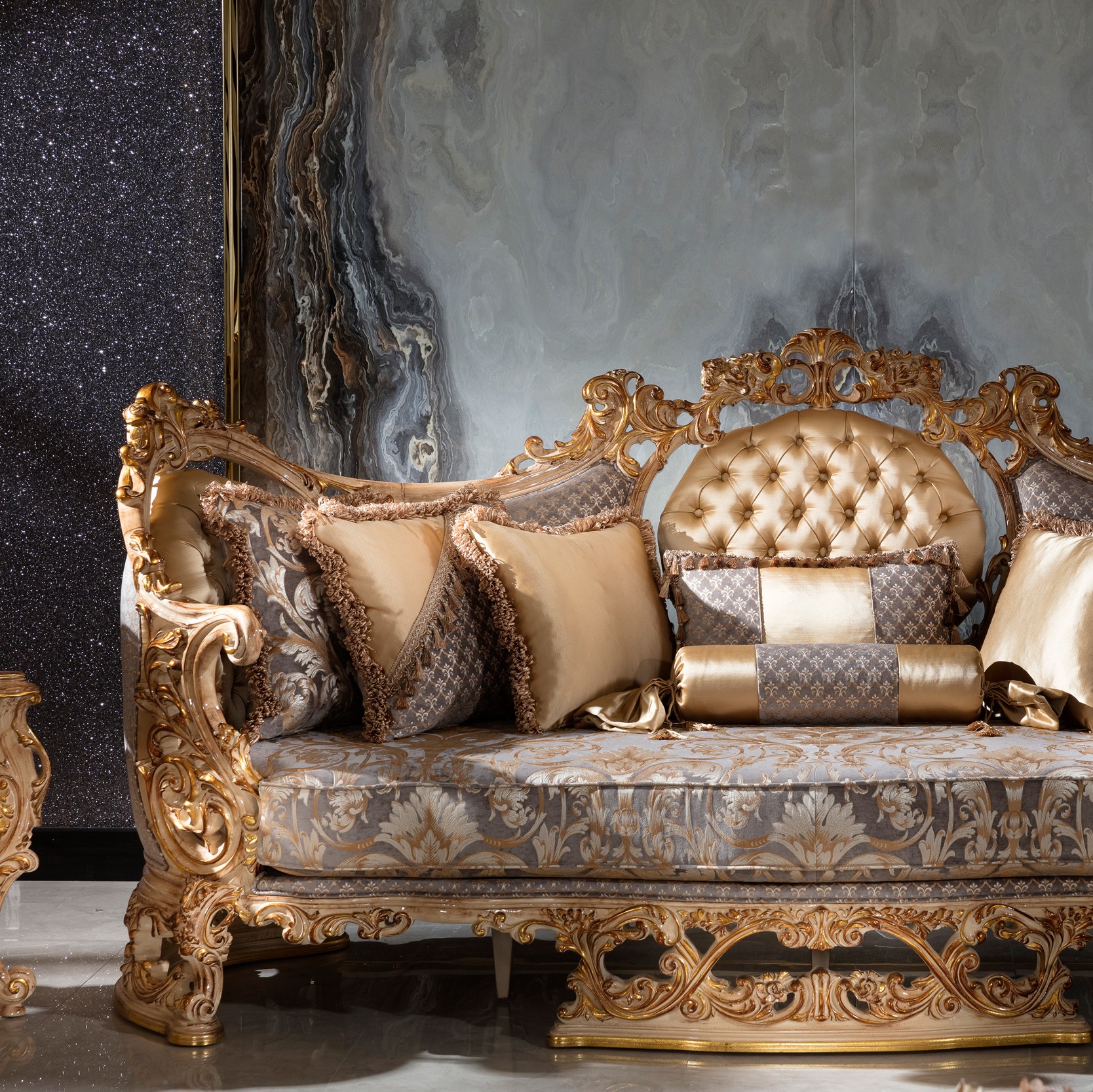 مبل سلطنتی جزیره 9 نفره( sofa set)