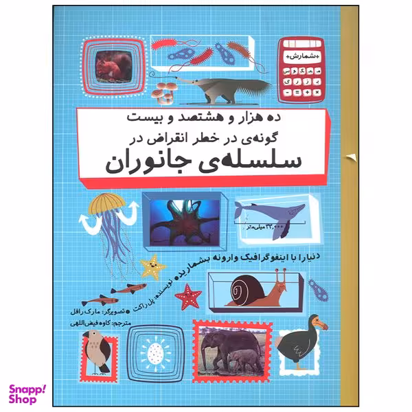 کتاب ده هزار و هشتصد و بیست گونه در خط انقراض سلسله جانوران اثر پل راکت نشر  فاطمی