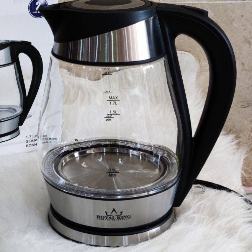 کتری برقی  ال ای دی دار شیشه ای 2 لیتری