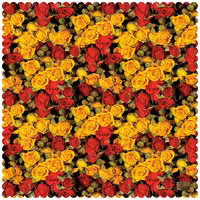 رومیزی مخمل طرح گل سایز 90 در 95 مدل T1-800 شرکت رنس