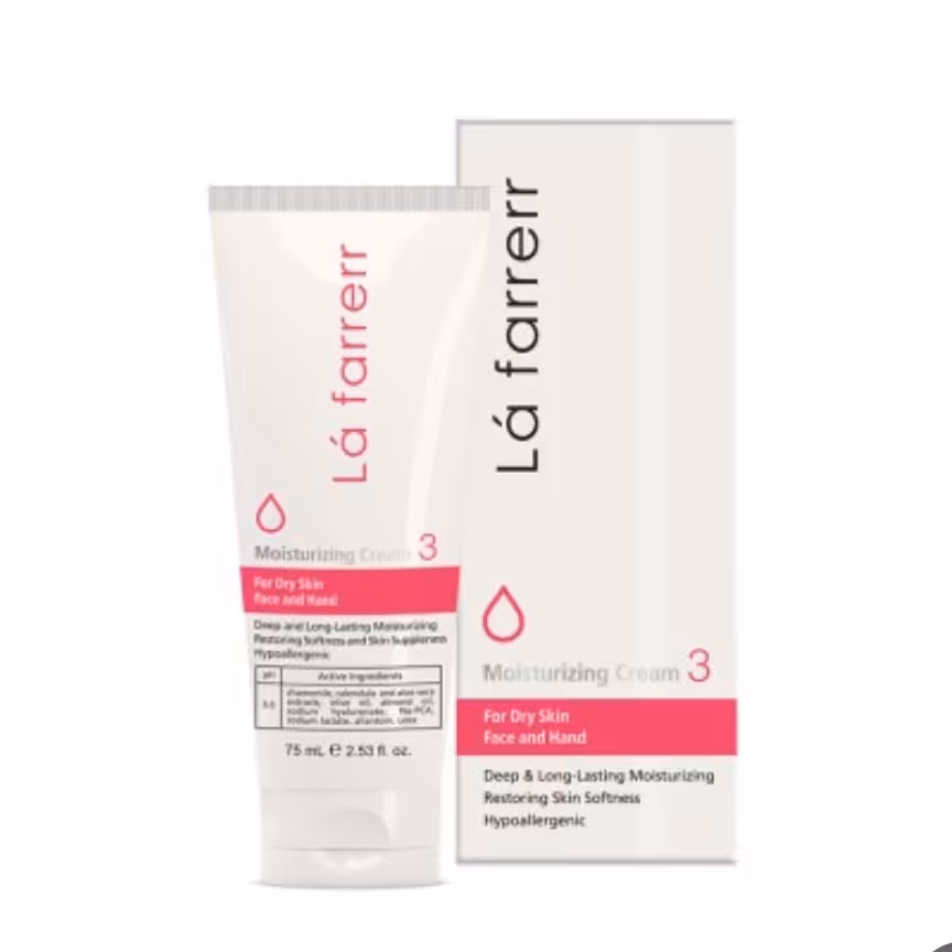 کرم آبرسان دست و صورت پوست خشک لافارر  انقضا 1404 شماره 3