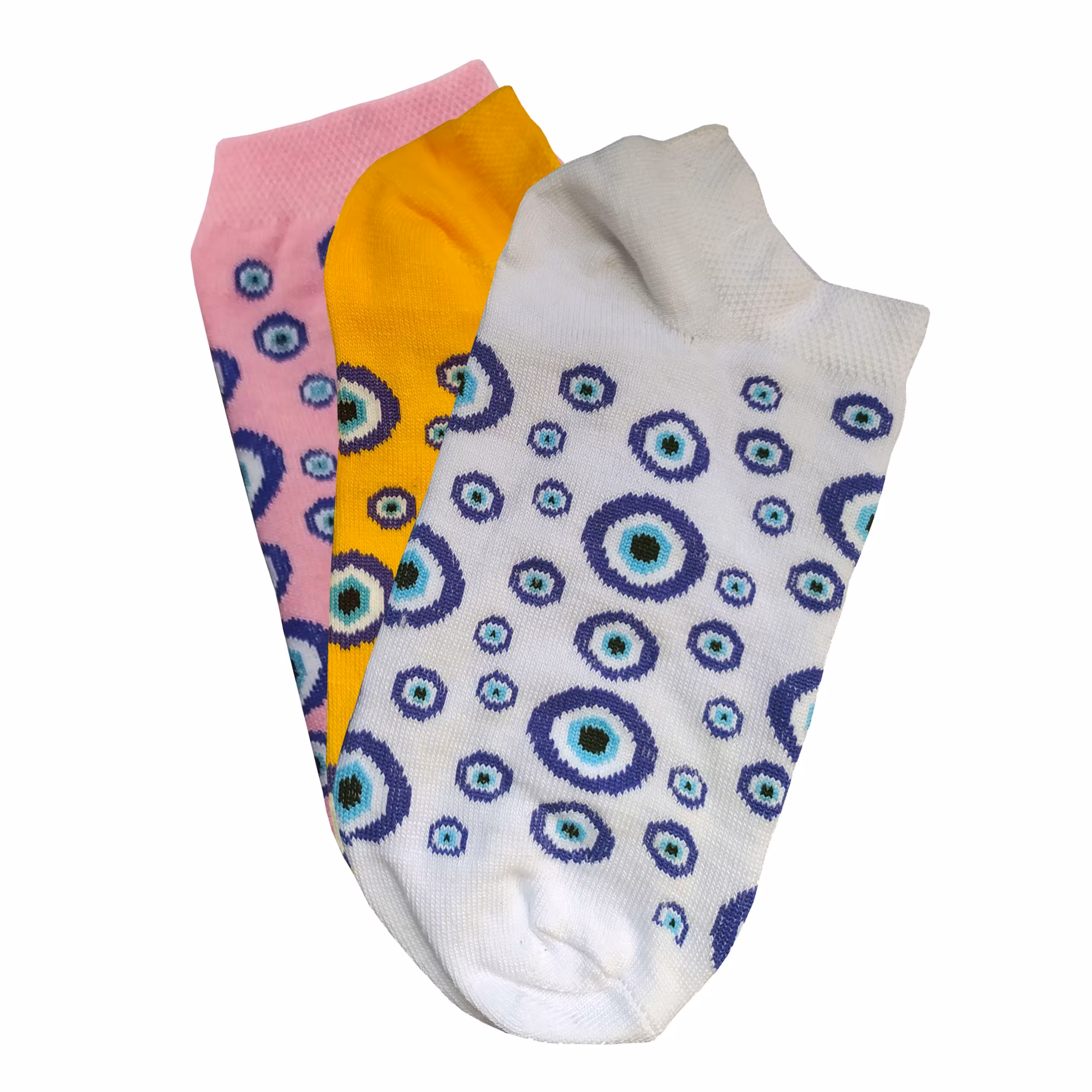 جوراب مدل چشم نظر مجموعه 3 عددی