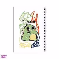 دفتر مشق 100 برگ بامبیلیپ طرح دایناسور دیوانه کد 1385745