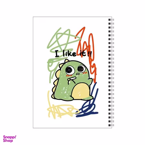 دفتر مشق 100 برگ بامبیلیپ طرح دایناسور دیوانه کد 1385745