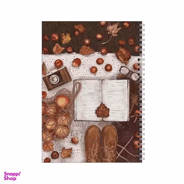 دفتر مشق 80 برگ بامبیلیپ طرح تم پاییزی عکاسی و انار کد 8535557