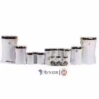 سرویس آشپزخانه اورانوس 17 پارچه مدل مجیک سفید با درب طلایی