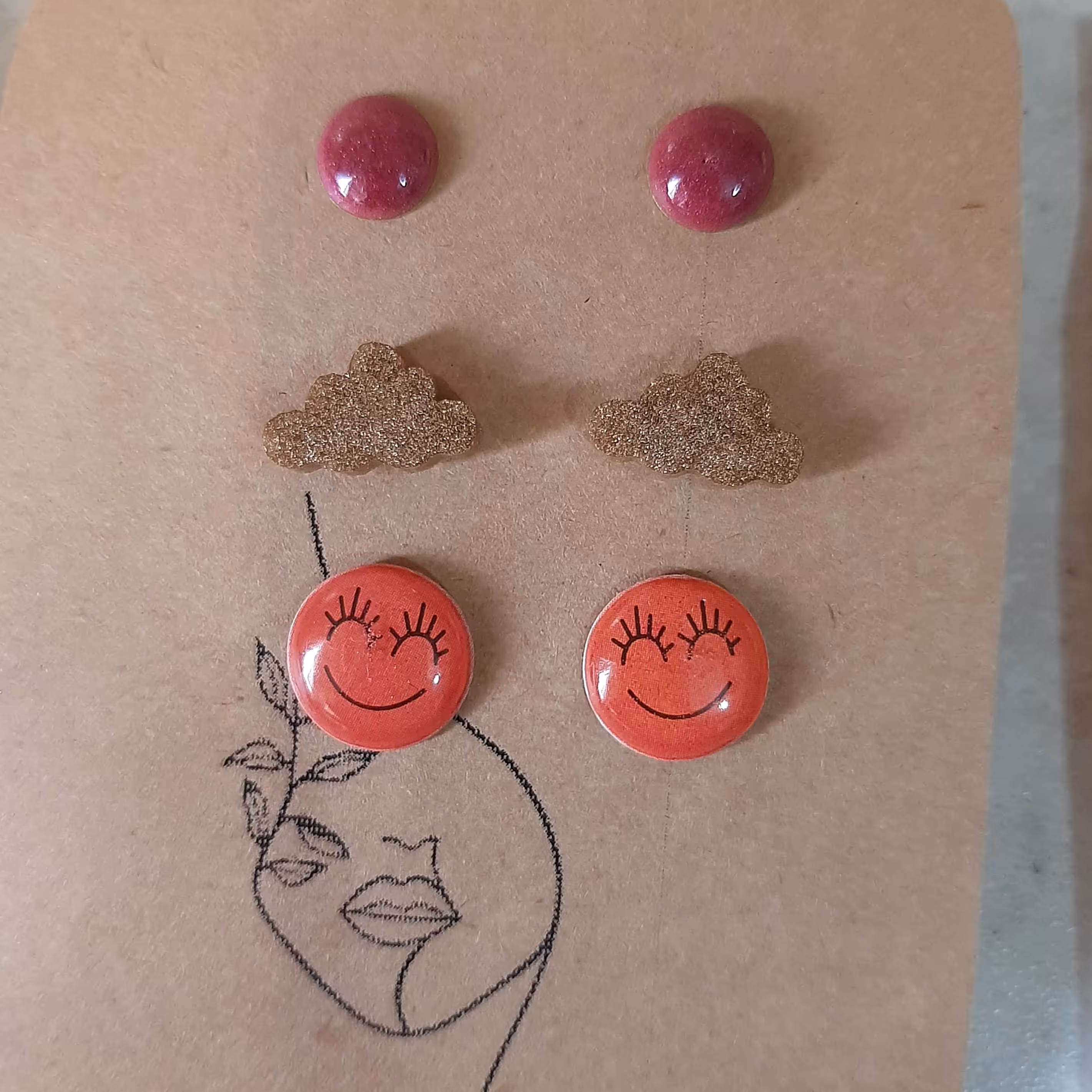 پک گلگوش سه تایی ابر طلایی