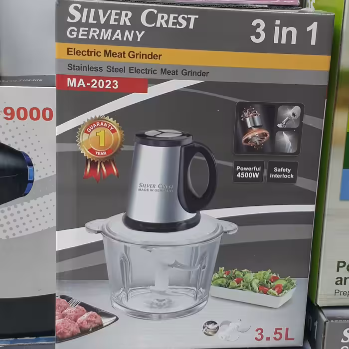 خردکن سیلور کرست 3.5 لیتری اصلی ظرف پیرکس موتور حک شده 4 تیغه پرسی کیفیت تضمینی