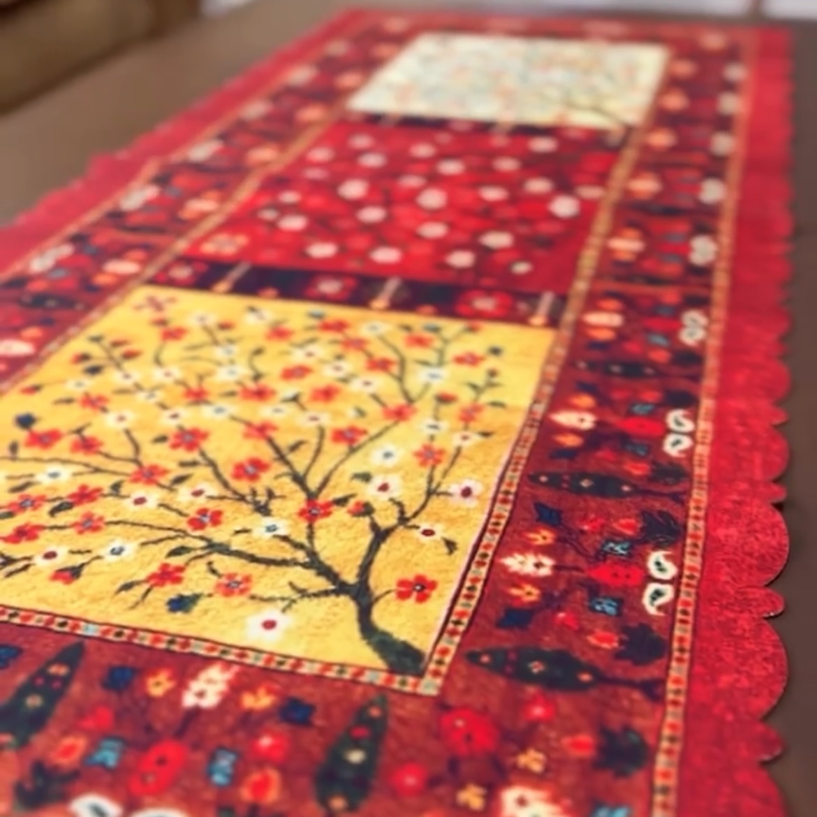 رومیزی رانر 130 در 40 از جنس مخمل