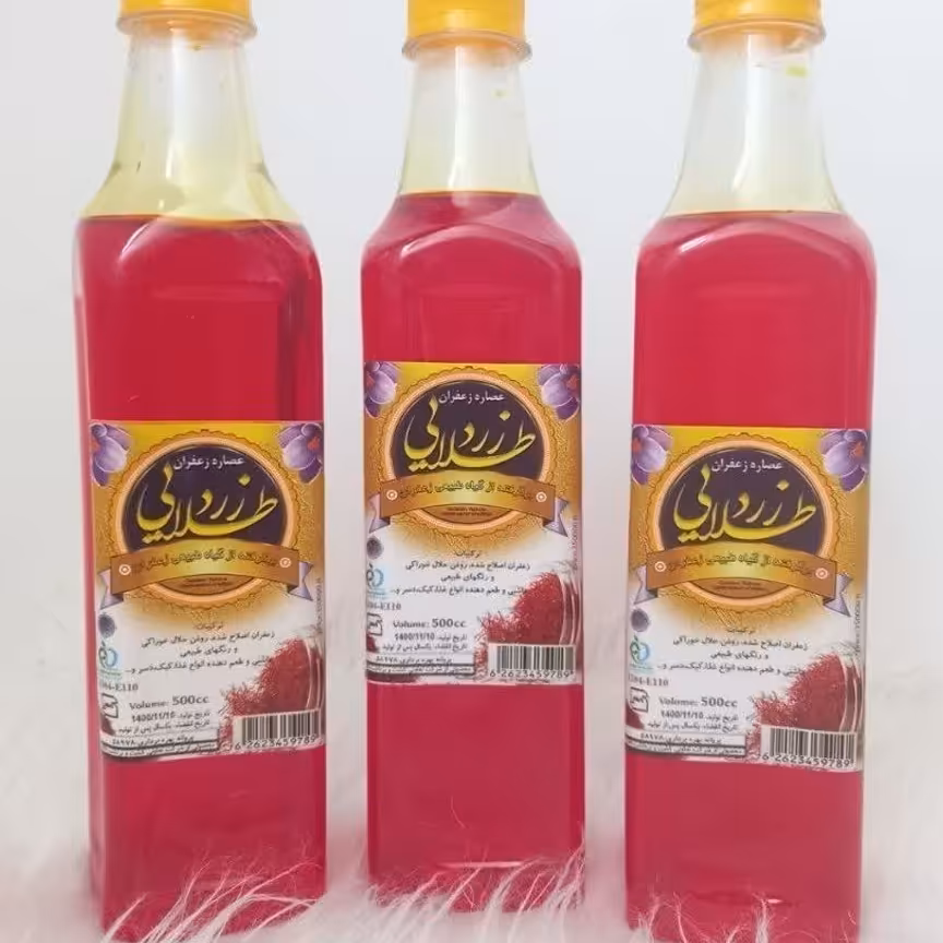 عصاره زعفران رنگ دهی عالی از بهترین باغات زعفران 