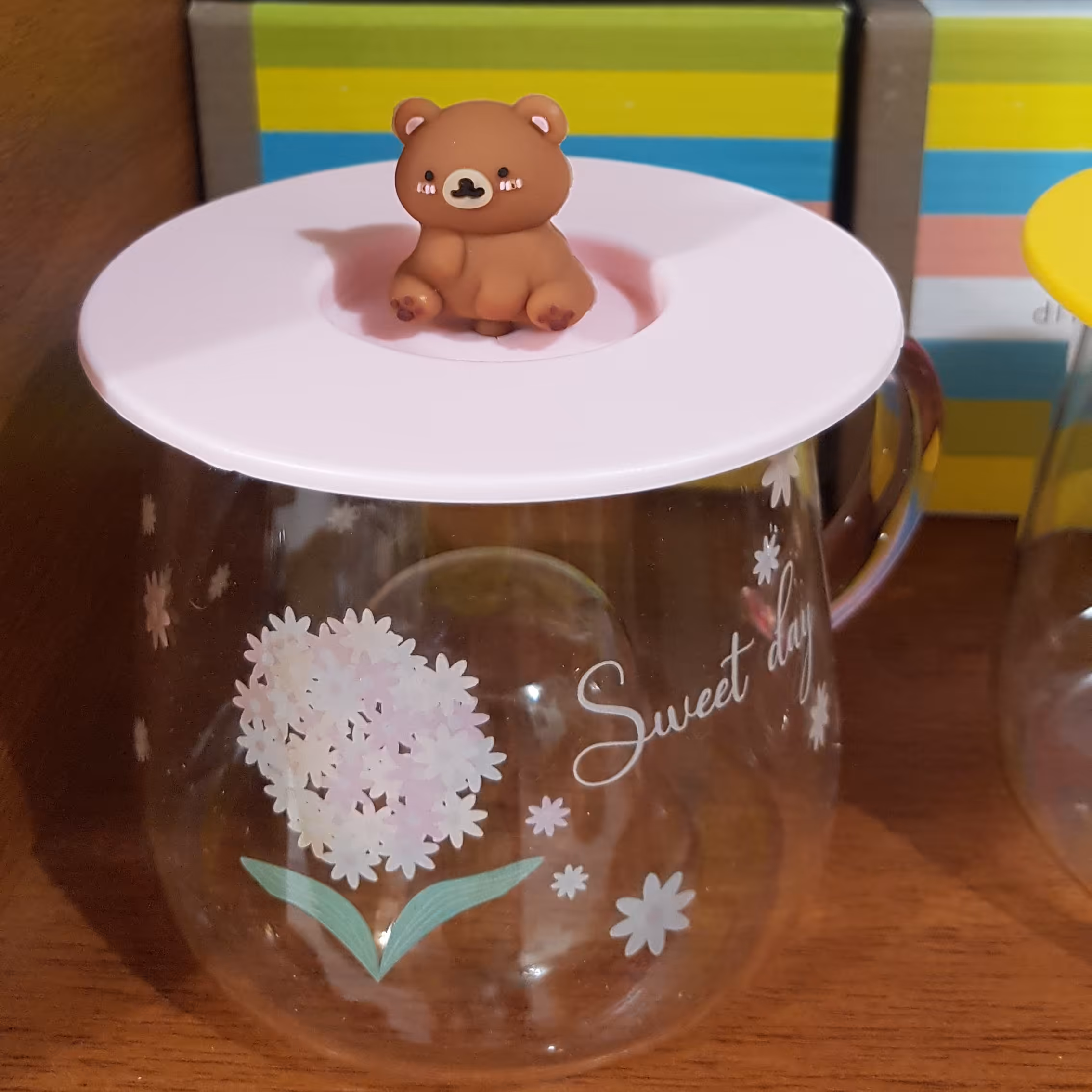 ماگ گل و خرس در سیلیکونی 