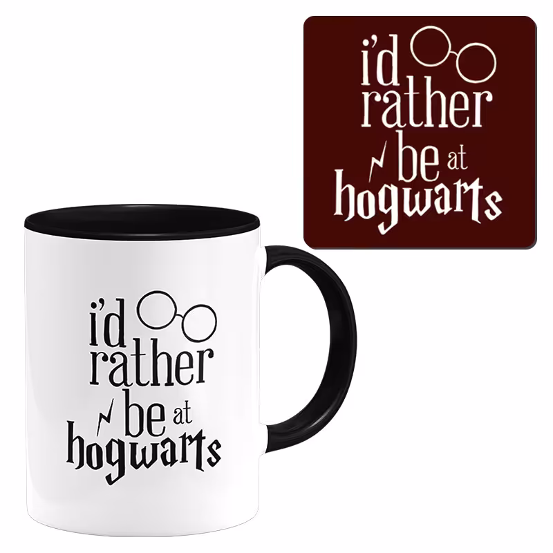 ماگ مدل هری پاتر به همراه زیرلیوانی