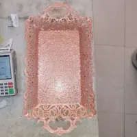 سینی جنس سیلور برند ترکی آسنا رنگ ثابت بسیار براق و زیبا در دو رنگ نقره ای و مسی