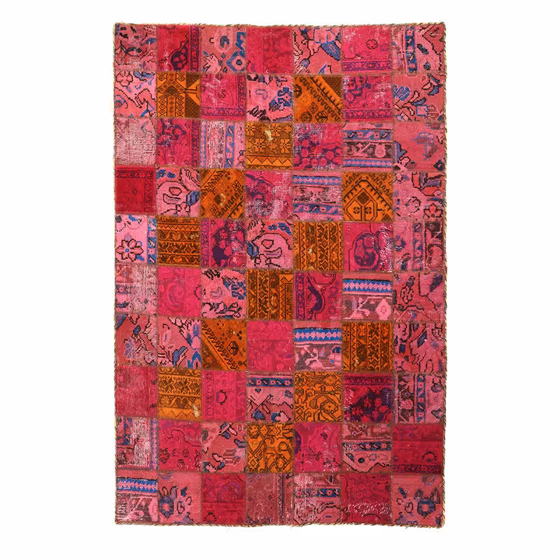    کلاژ فرش دستباف دو متری مدل وینتیج کد 4101206