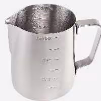 پیچر (پارچ کف ساز شیر) سایز 350 میلی لیتری جنس استیل
