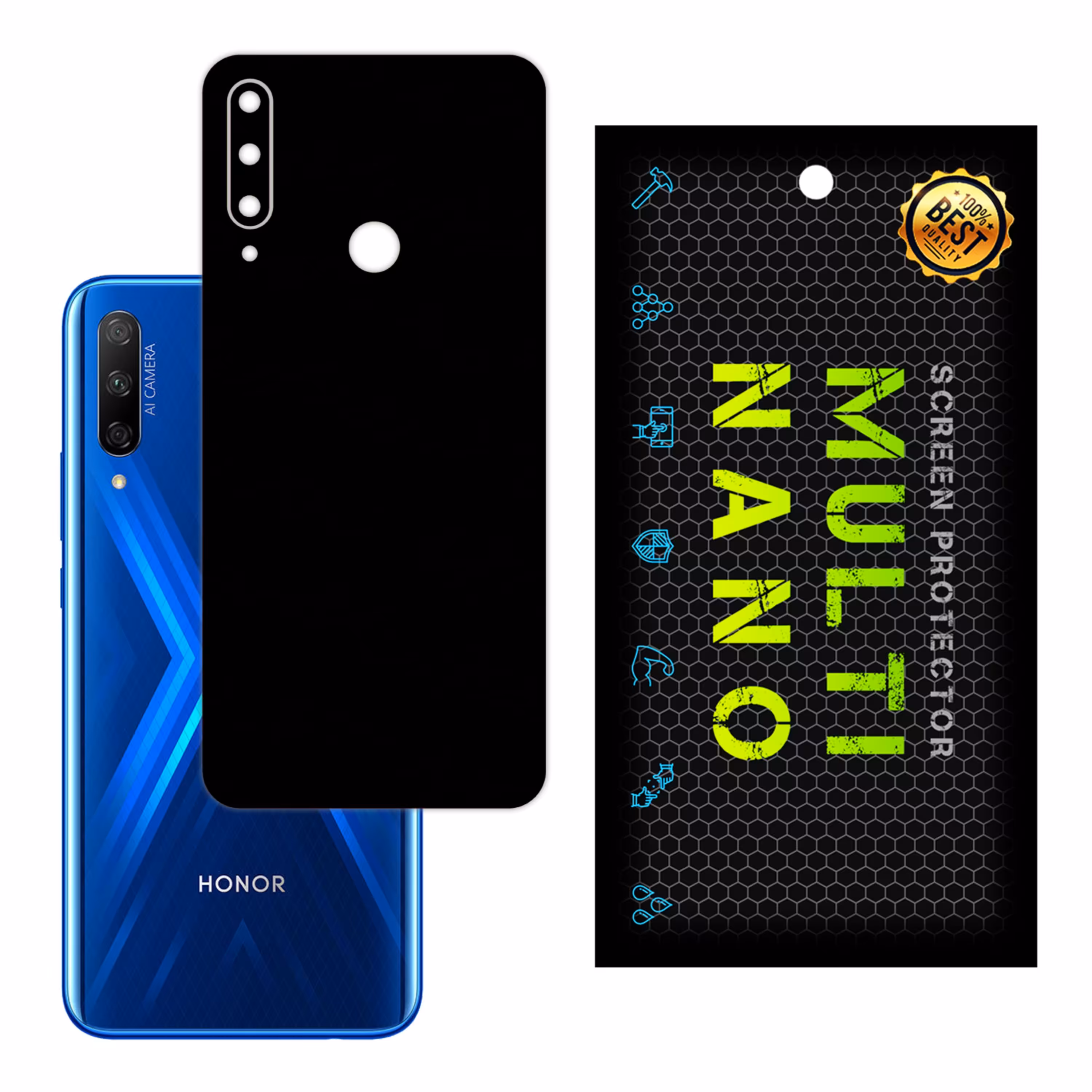 برچسب پوششی MultiNano مدل X-F1M-Black برای پشت موبایل هواوی Honor 9X  