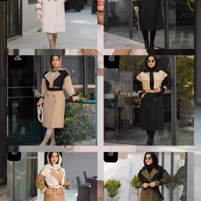 بارانی ترکیبی ژیله جیبی