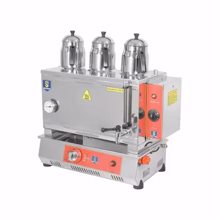 چای ساز صنعتی 3 قوری گازی ترموستاتیک سلطان SU-GT333