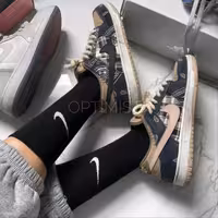 جوراب ساقدار نایک مشکی نخ پنبه فری سایز