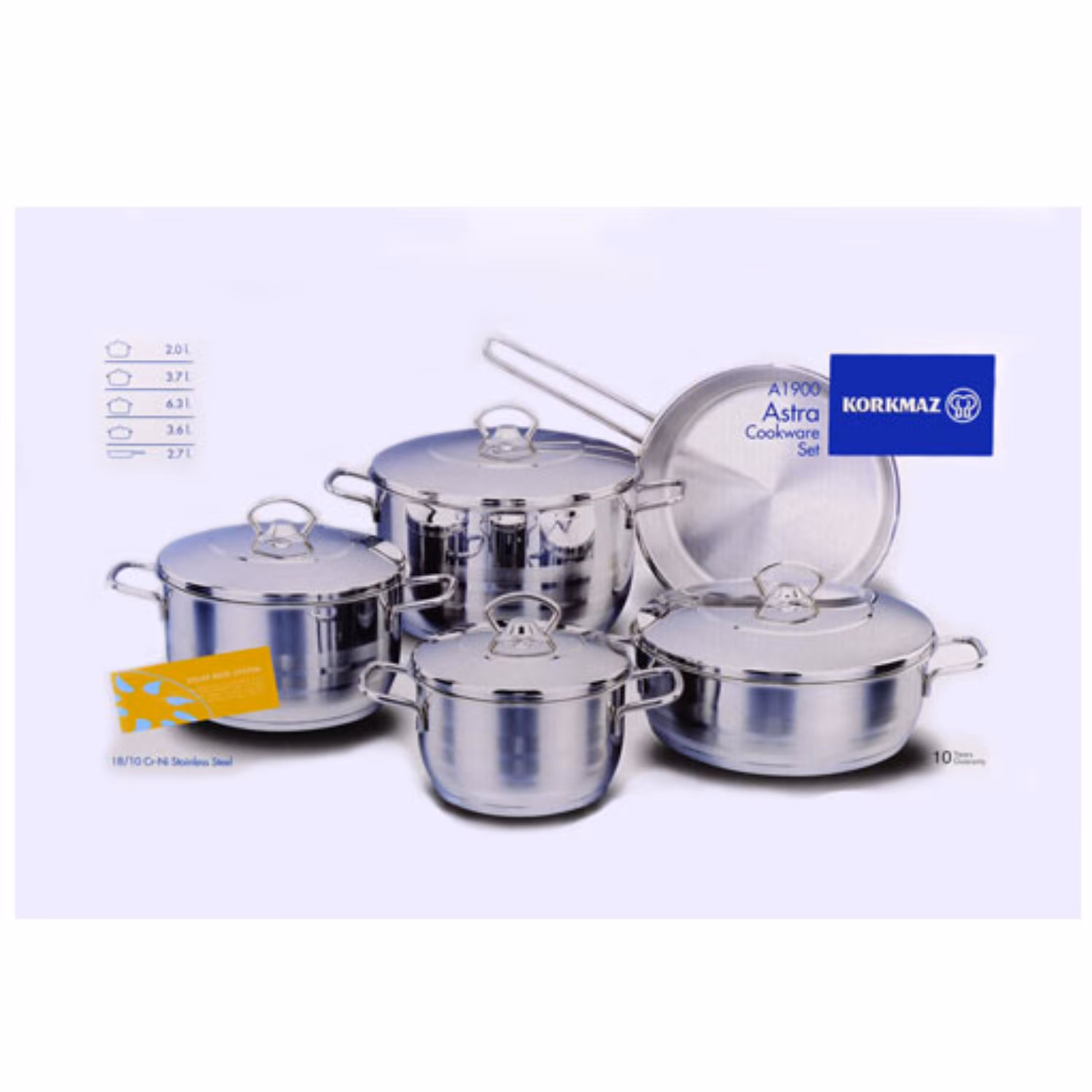 سرویس قابلمه استیل کرکماز مدل آسترا A1900(کد2)