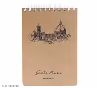 دفتر طراحی پیل سایز A5 – طرح Santa Maria