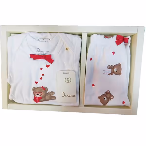 ست 5 تیکه ای دانالو طرح خرس قلبی