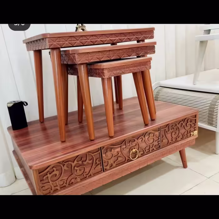 مبل میز عسلی مبلمان میز چوبی 2900
