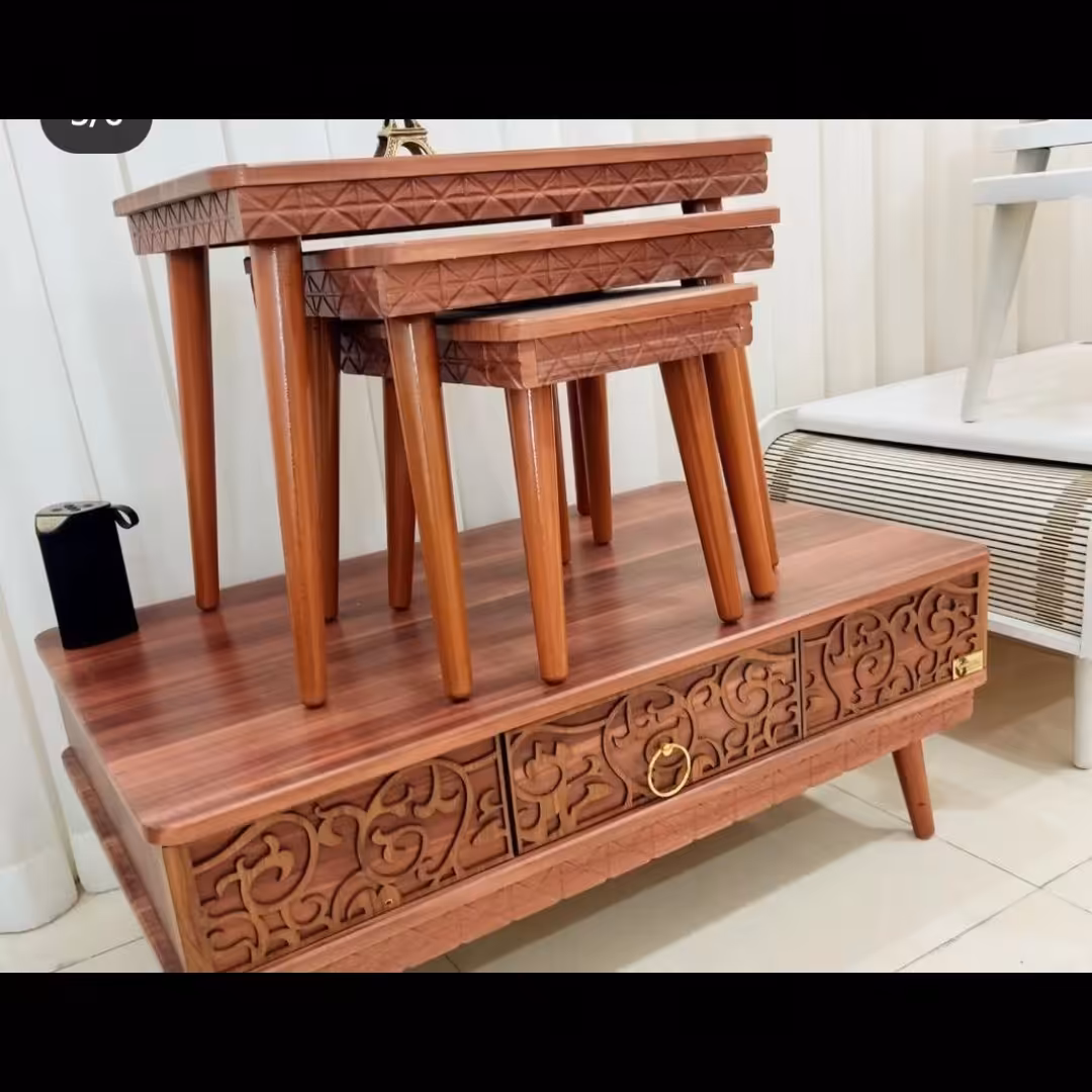 مبل میز عسلی مبلمان میز چوبی 2900