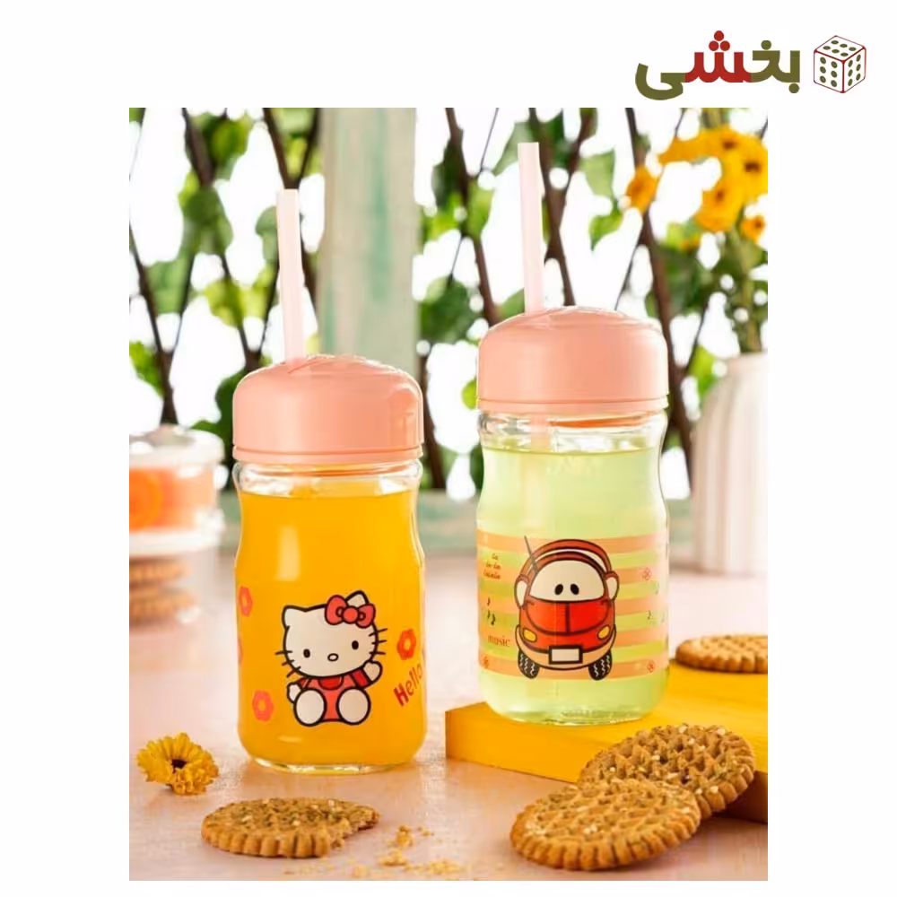 لیوان اسموتی نی دار کودک